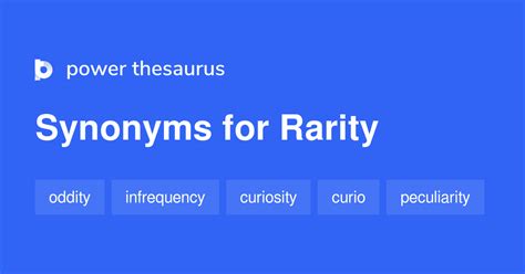 rarity synonyms